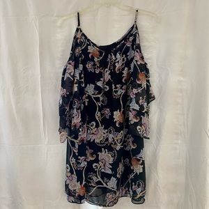 WHBM open shoulder flowy dress!